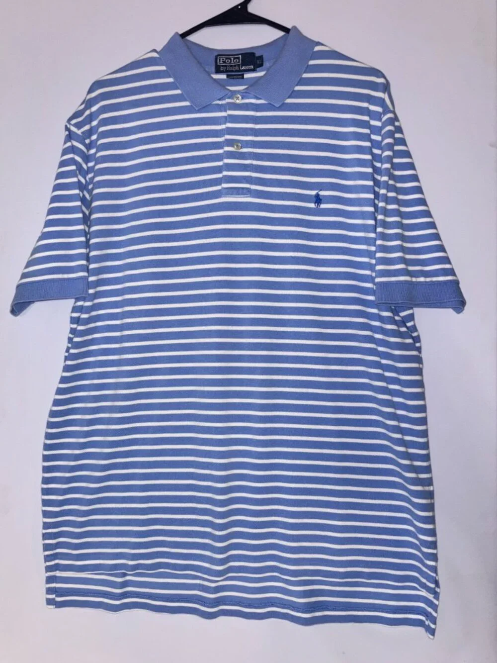 Polo Ralph Lauren Striped Polo Shirt Blue White